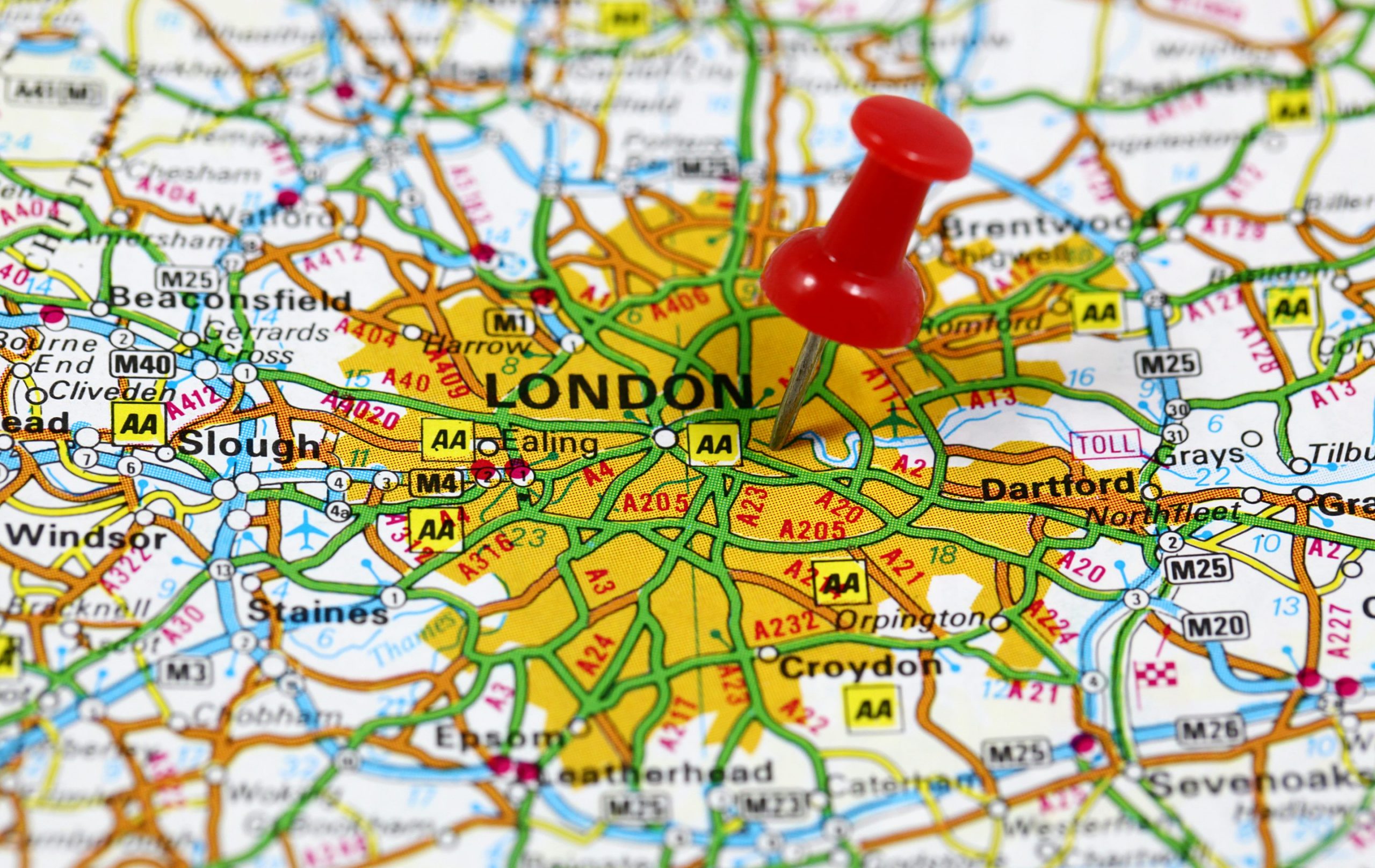 Print map of London