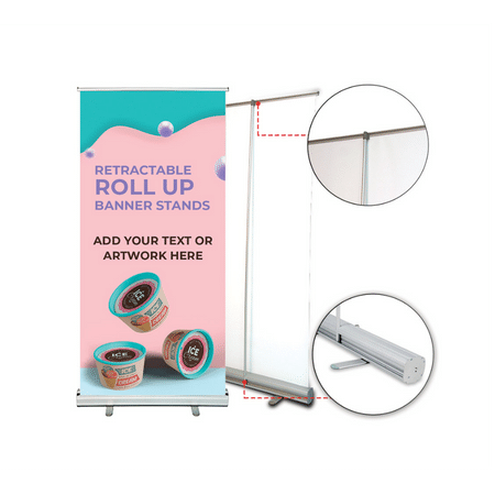 Retractable banner stands