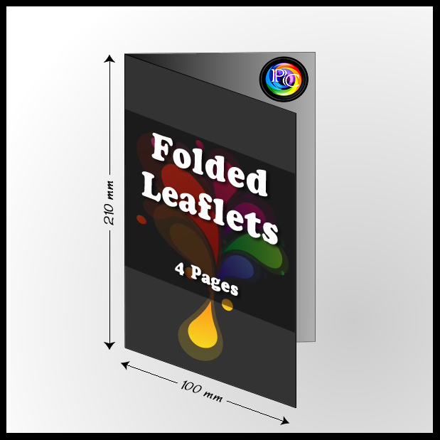 Folded leaflets printing London