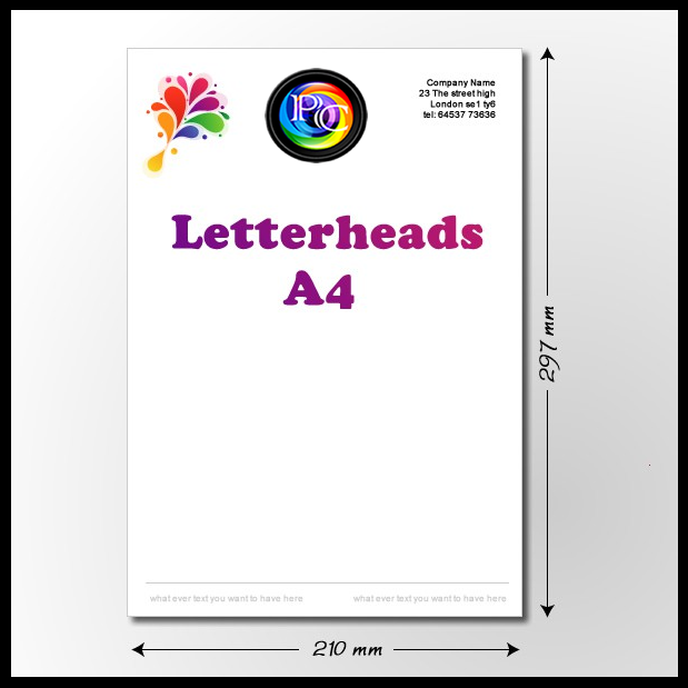 Letterheads & Complement slips Printing London