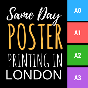 any shape poster printing with same day delivery