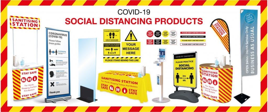 Printing Signs For Covid 19 social distancing