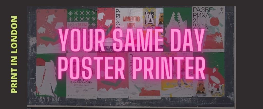 same day poster printing London