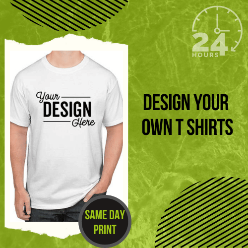 Same Day T Shirt Printing London - Personalised T shirts from £1