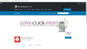 ONE CLICK PRINT WORDPRESS PLUGIN