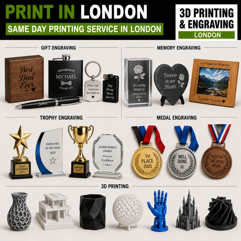 3d Printing and Engraving London