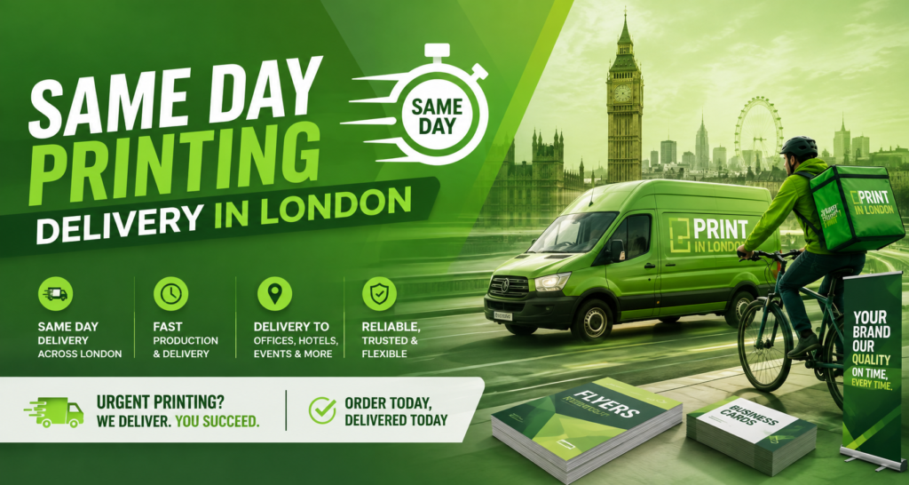 Same day Printing Delivery in London
